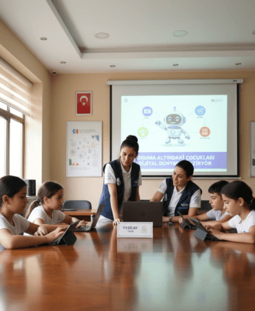 Yesilay-Izmir-Koruma-Altindaki-Cocuklari-Dijital-Dunyaya-Hazirliyor-gemini